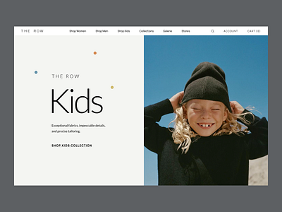 The Row - Homepage Concept