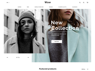 Waw e-commerce design by Aurelija Naujokė on Dribbble