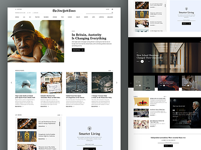 The New York Times Redesign black blog clean magazine minimal new newspaper redesign times video white york
