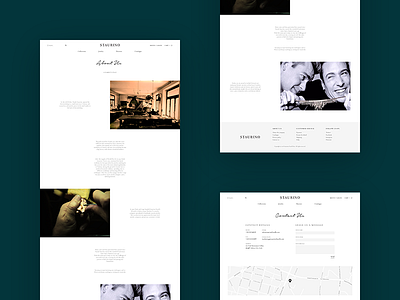 Staurino Fratelli About Us & Contact Us about black clean contact contrast design e commerce fashion ui ux web white