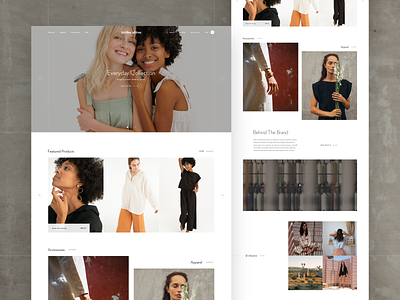 Tribe Alive Redesign clean contrast design e commerce fashion homepage ui ux web white