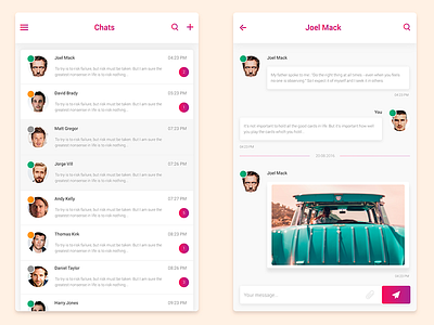 Messanger App app chat messanger mobile ui ux