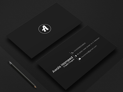 Premium Black Business Card Design