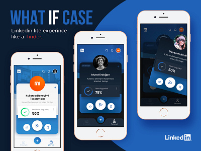 Linkedin Lite Redesign | What If Case app design card design information architecture mobile app design redesign ui ux design uidesign ux design