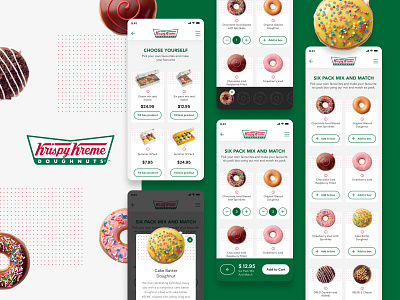 Krispy Kreme Mobile Experience card design information architecture uidesign ux design