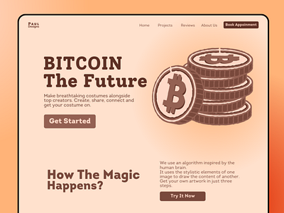Crypto Landing Page Design 👋🏻 bitcoin branding btc canva crypto design figma graphic design illustration logo ui ux vector