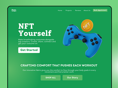 NFT Gaming landing page