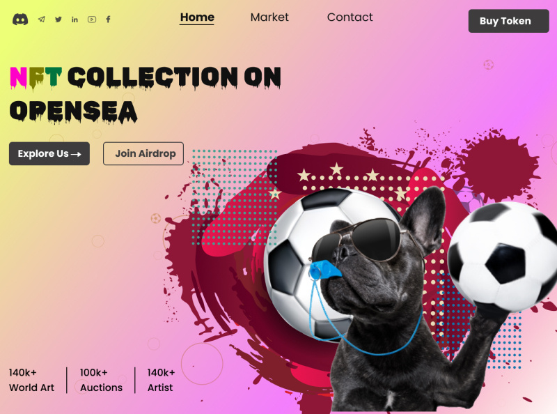 Soccer NFT by Baran on Dribbble