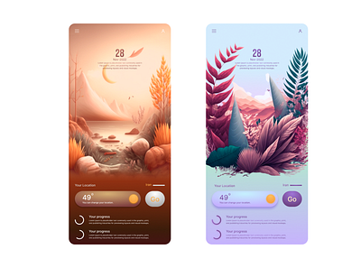 Weather App graphic design illustration ui