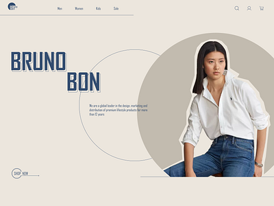 Bruno Bon Shop design logo ui ux web design