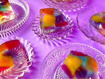 Jolly Jello - Marie Antoi-not II cake color colors colour dessert food fooddesign foodphotography gelatine jello jelly opacity photo photography setdesign sweet