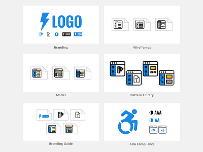 UI/UX Deliverables Illustrations icons illustration