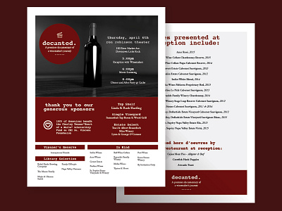 Decanted Wine Invitation invitation print wine