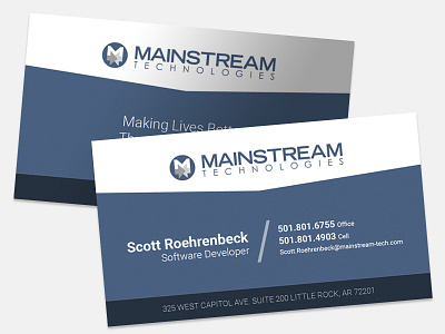 Mainstream Business Cards business cards