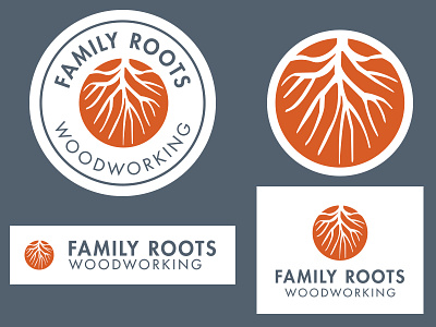 Family Roots Woodworking Branding branding logo