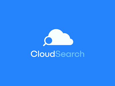 Cloud Search Logo branding cloud design gery identity logo meleg minimalist romania search technology