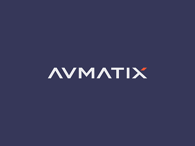 Avamatix Logo avmatix brand custom design gery identity letter logo meleg modern romania
