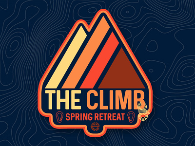 The Climb Spring Retreat badge church climbing hiking mountains retreat spring student ministry youth group