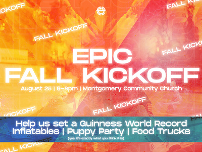 Fall Kickoff Event 2019 church event glow student ministry youth group