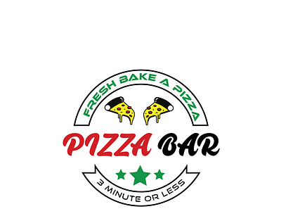 PIZZA BAR branding design graphic design icon illustration logo minimal vector