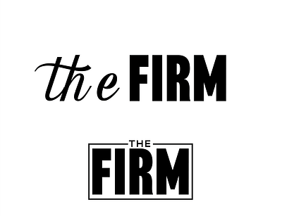 THE FIRM branding design graphic design icon illustration logo minimal ux vector