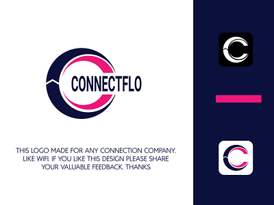 CONNECTFLO branding design graphic design icon illustration logo minimal ui ux vector