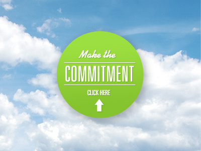 Clean Air Commitment button photoshop web