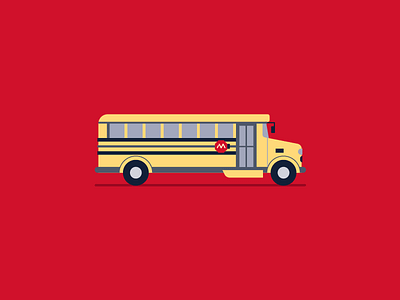 Bus branding bus charter design education elementary elementary school icon iconography icons illustration kids learning logo mortgage movement school school bus typography vector
