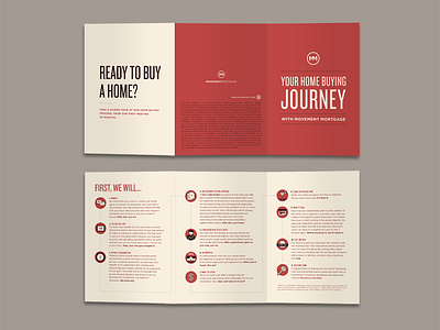 Home buying Journey Trifold branding design easy app home home buying house icon icon design iconography icons journey lending loan money mortgage movement movement mortgage trifold typography vector