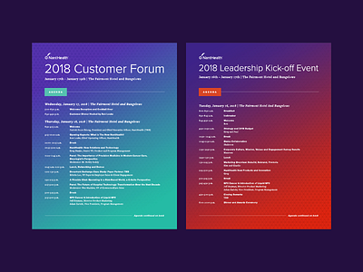 Agenda 2018 agenda customer event forum kickoff leadership nanthealth