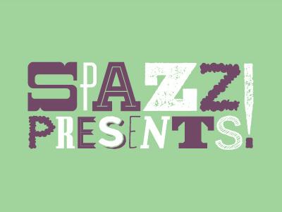 Spazz presents logo identity spazz spazz presents spazzfest todd cook