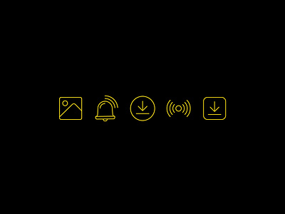 Icons alarm animation bell branding design download flat hotspot icon iconography icons illustration image minimal reception ui ux vector web wifi