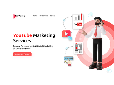 Marketing Services design ui ux