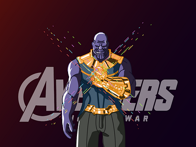 Thanos avengers illustration thanos