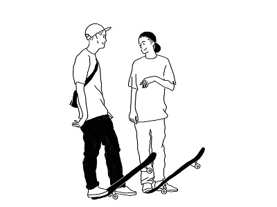 Enjoy Skateboarding #2 illustration outdoor skate sport young