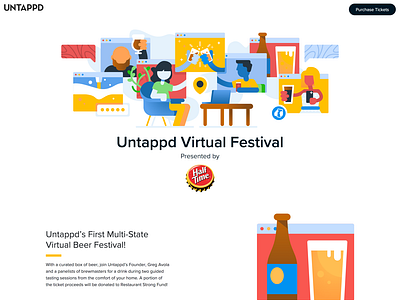 Untappd Virtual Festival 2020 by Rob Brink for Untappd Design on Dribbble