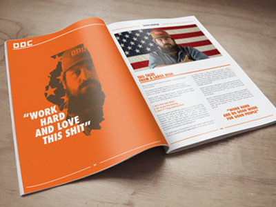 Magazine Spread design draplin graphicdesign grid layout magazine print type typography