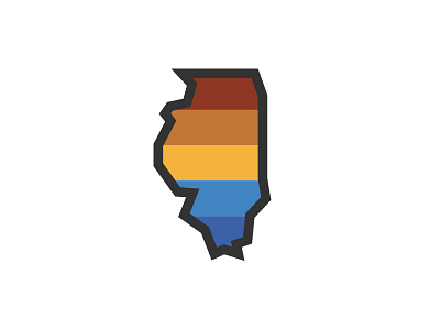 Moving Back To Illinois aaron design draplin icon illinois thicklines