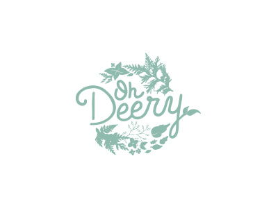 Oh Deery Floral branding design floral logo