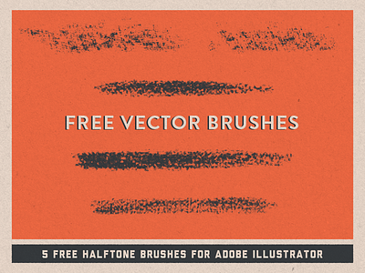 FREE Halftone Vector Brushes brushes creativemarket design free halftone illustrator pattern retro texture vector vintage
