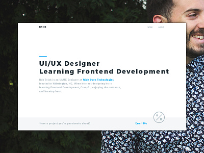 Homepage design development frontend ui ux web