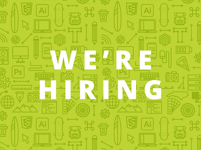 We're Hiring design dev developers development hiring job northcarolina tech web wideopentech