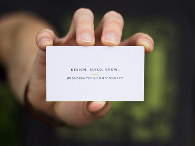 WOT Business Cards business cards design letterpress print tech