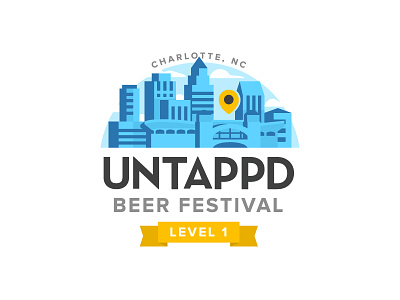 Untappd Beer Festival Level 1 beer branding craftbeer logo