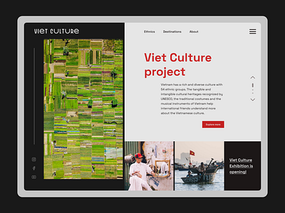Concept shot #02 concept culture design landing page ui vietnam