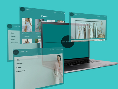Gen Z fashion design figma photoshop ui user interface web design website design