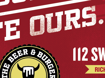 The Beer and Burger Lounge australia beer beverage booze burgers cow glass identity melbourne richmond texture