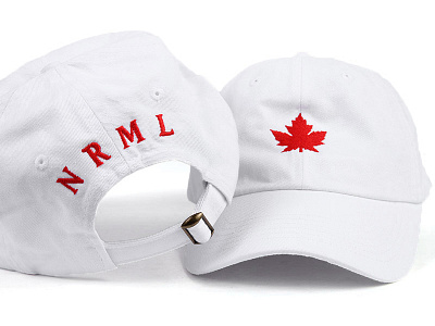 NRML Canada Day 'Dad Hat' apparel branding canada day logo nrml