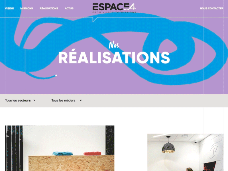 ESPACE4 animation ui ux web webdesign website