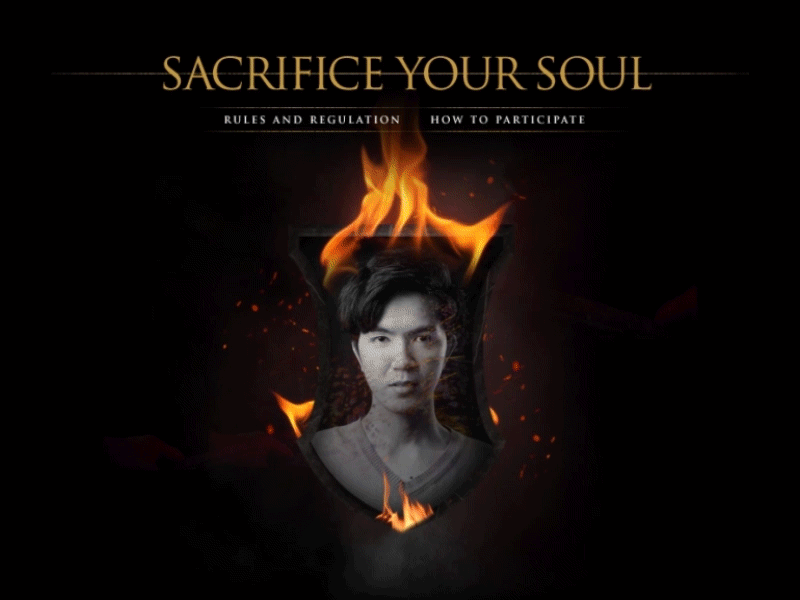 Darksouls Activation Campaign activation animation game interaction web webdesign website